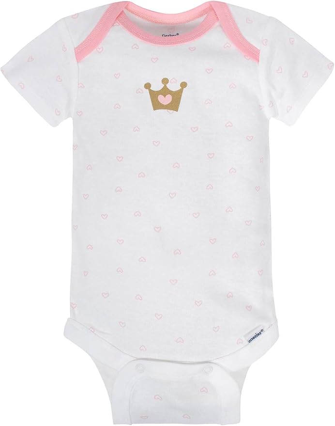 Gerber Baby Girls' 8-pack Short Sleeve Onesies Bodysuits