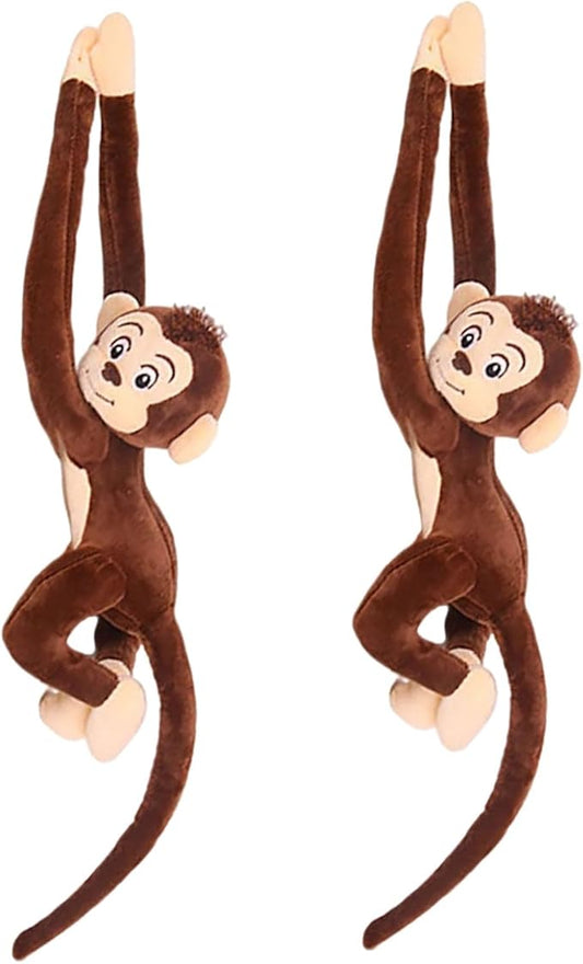 CHELEI2019 2PCS 27.6" Monkey Plush Stuffed Animal,Hanging Stuffed Animal Monkey with Long Hands