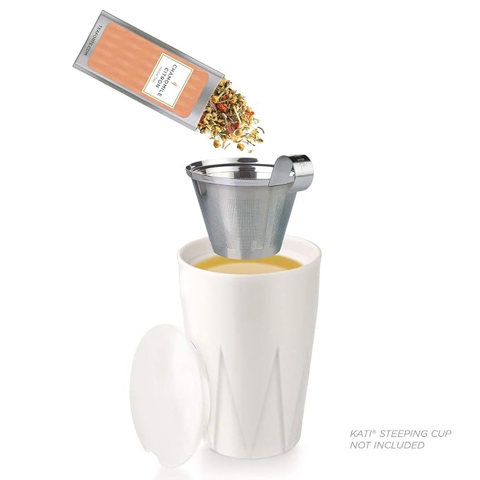Tea Forte Single Steeps Loose Leaf Tea Sampler, Assorted Variety Tea Box, 15 Single Serve Pouches, Herbal Tea