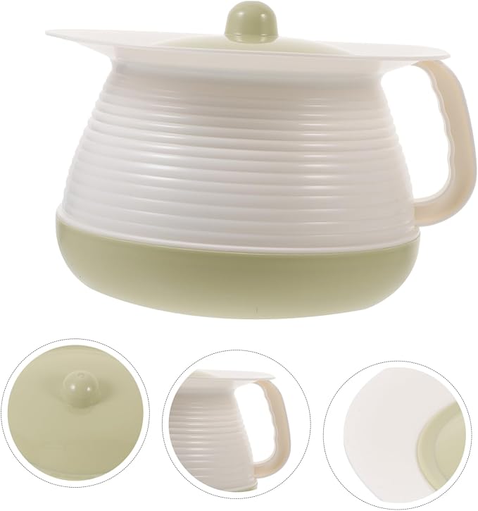 1pc Portable Handheld Potty for Adults Sturdy Spittoon with Cover for Elderly Use Urine Storage Pot for Home and Travel Convenient Design for Bedroom and Camping