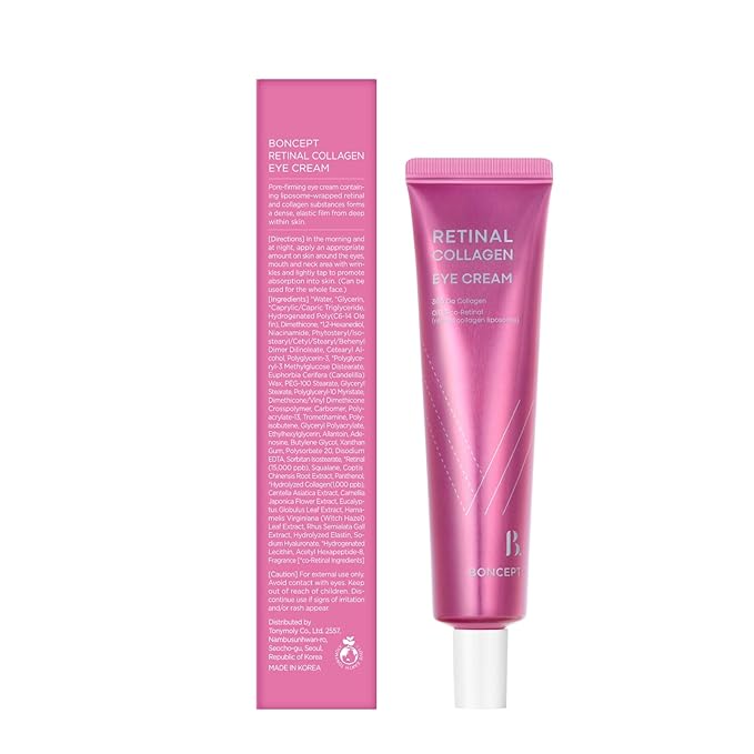 Retinal Collagen Eye Cream - Korean Advanced Vitamin A for Anti-aging for delicate care with Collagen Spicule, Cica, Hyaluronic Acid, Panthenol |1.01 fl.oz / 30 ml