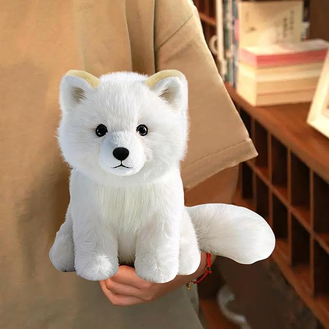 Arctic Fox Stuffed Animal – Cute Arctic Fox Plush Toy for Kids & Adults – Birthday Surprise & Room Decor –A Cuddly Companion for Everyday hugs and Bedtime