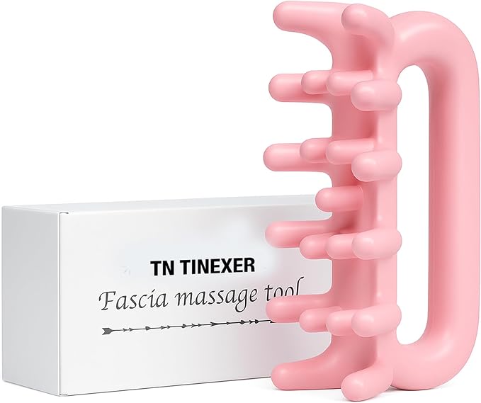 Fascia Massage Tool Trigger Point Massage Tools Anti Blaster for Cellulite Massager Tool Reaching Deep Myofascial Tissue Throughout The Body Release Muscle Knot Reduction (Pink)
