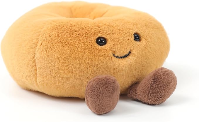 RECUR Plush Bagel Stuffed Animals,Soft Food Plush,Cute Plushie