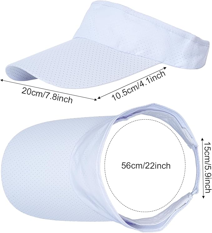 choyaxo 3pcs Sun Visor Hats UV Protection Beach Hats Golf Caps for Men Women Summer Beach Pool Sports Golf
