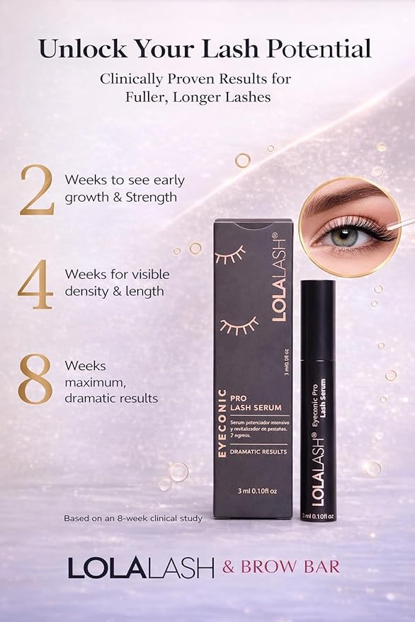 Eyelash Growth Serum | Peptide & Biotin Formula | Fuller, Longer Lashes | Gentle for Sensitive Eyes | 3ml
