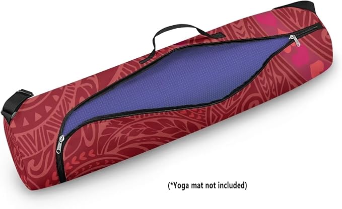 Yoga Mat Bag with Adjustable Shoulder Strap and Handle Zipper, 30in Wide x 6.3in Diameter for Yoga Mat Storage
