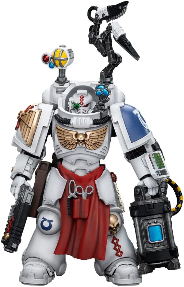 JOYTOY 1/18 Action Figure Warhammer 40,000 Ultramarines Apothecary Biologis Collection Model Birthday Gift