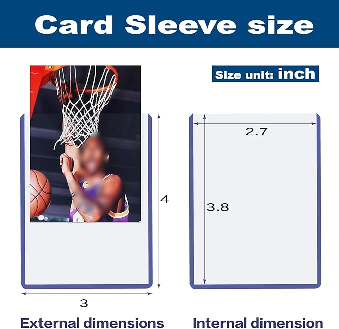 600 Hard Card Sleeves Card Toploaders for Protection for Baseball Football Premium Top Loaders for Cards, Ensuring Safety (600 Hard Sleeves)