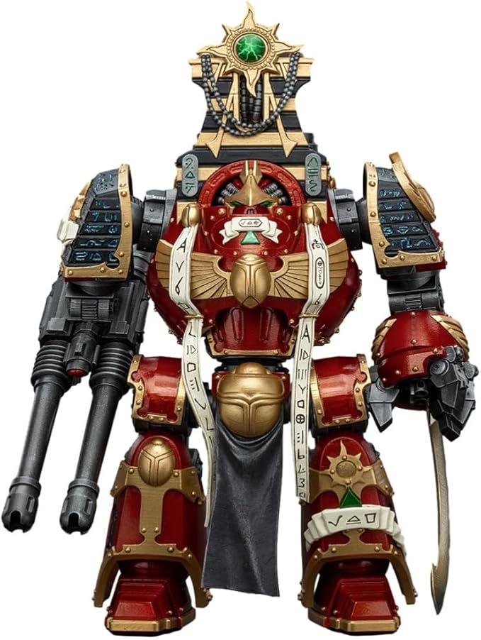 JOYTOY Warhammer 40K Thousand sons 11.9in Contemptor-Osiron Dreadnought with Gravis Force Blade and Gravis Autocannon 1:18 Scale Action Figure Mecha Joy Toy Collection Model
