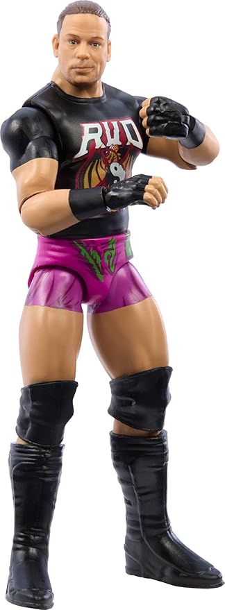 Mattel WWE Rob Van Dam Action Figure, Main Event Series #151 6-inch Collectible with 10 Articulation Points & Life-Like Look