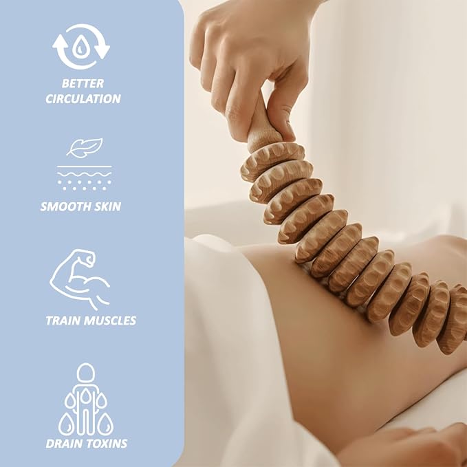 9-in-1 Wood Therapy Massage Tools, Wooden Body Sculpting Tools, Massage Tools for Body Contouring and Shaping, Maderoterapia Kit, Wood Therapy Tools for Body Sculpting