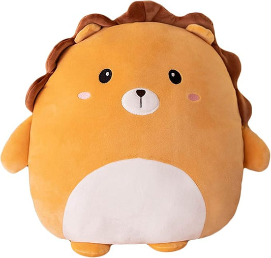Lion Plush Pillow, 16 inch Stuffed Animal Plush Hugging Pillow - Cute Lion Plushie Toy Gifts for Room Decor, Kids Birthday, Valentine