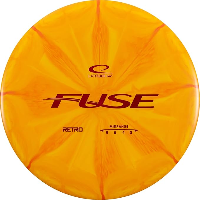 Latitude 64 Retro Burst Disc Golf Starter Set (3-Pack) - Includes Keystone, Fuse, Saint | Grippy Base Plastic | Perfect Beginner Disc Golf Set | Contains Putter, Midrange & Driver | Colors Will Vary
