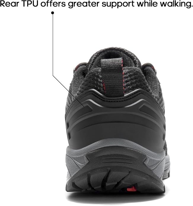 NORTIV 8 Women's Lightweight Hiking Shoes | Breathable Walking Sneakers Slip-Resistant For Outdoor Work Travel Daily Wear Wander