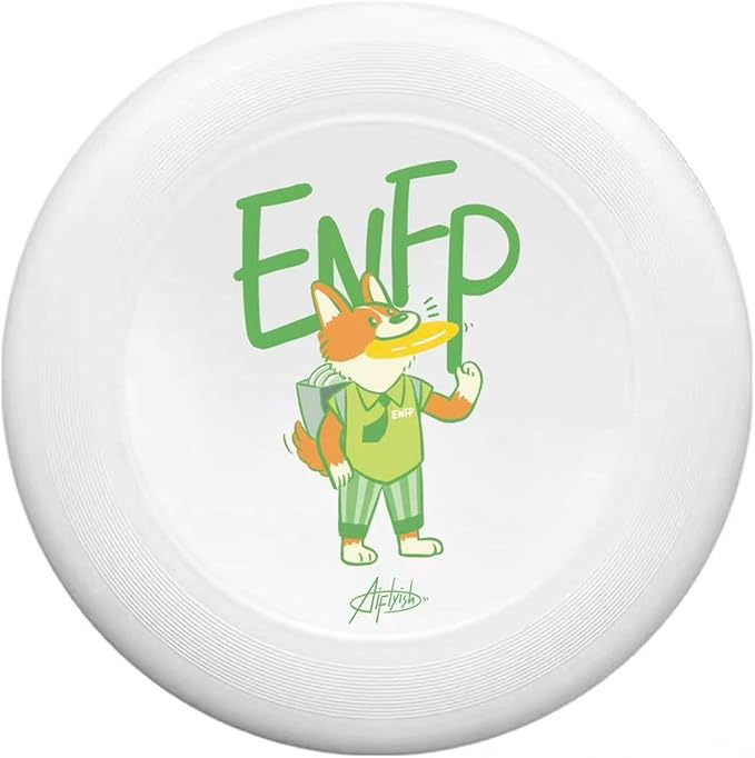 Social Gift & Team Activity Flying Disc, 10.63 Inch MBTI Flyer Disc Lightweight Durable for Outdoor Beach Park Backyard Game - 170g
