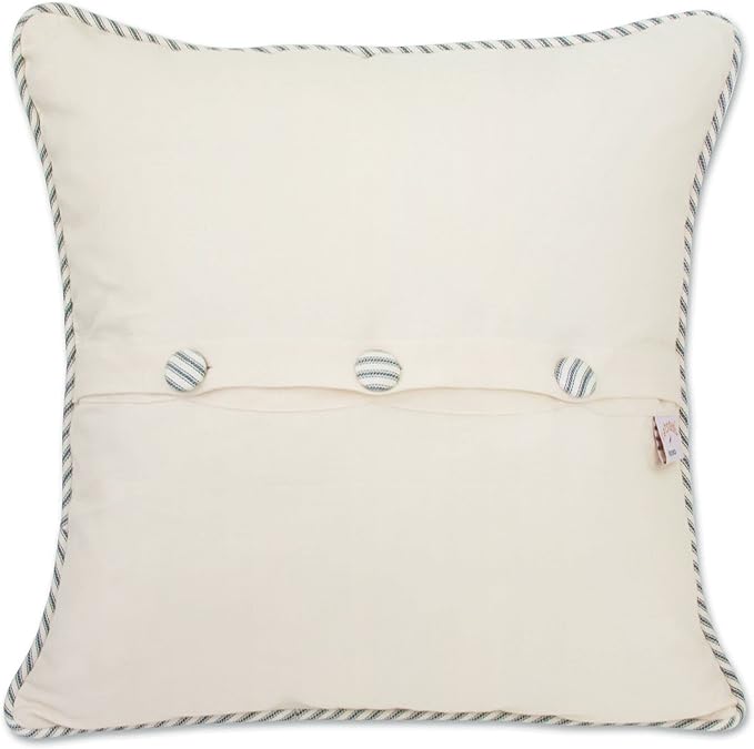 Catstudio Virginia Beach Embroidered Decorative Throw Pillow