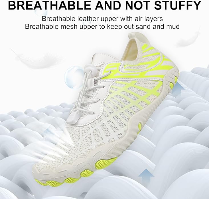 ELETON Barefoot Shoes Women Men Footwear, Wide Toe Box Hiking Zero Drop Non-Slip Quick-Dry River Boat Pool Beach Water Shoes, Lightweight Swimming Running Walking Sneakers Unisex