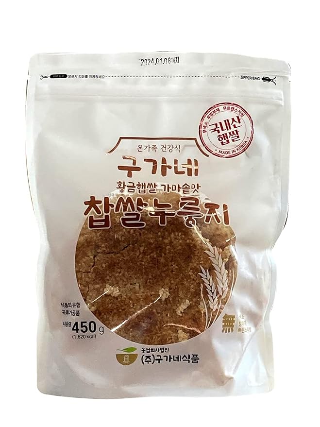 Gugane Foods Korean Cauldron Nurungji Crispy Rice Crust/Cracker/Snack/Meal 450g (3 flavors)