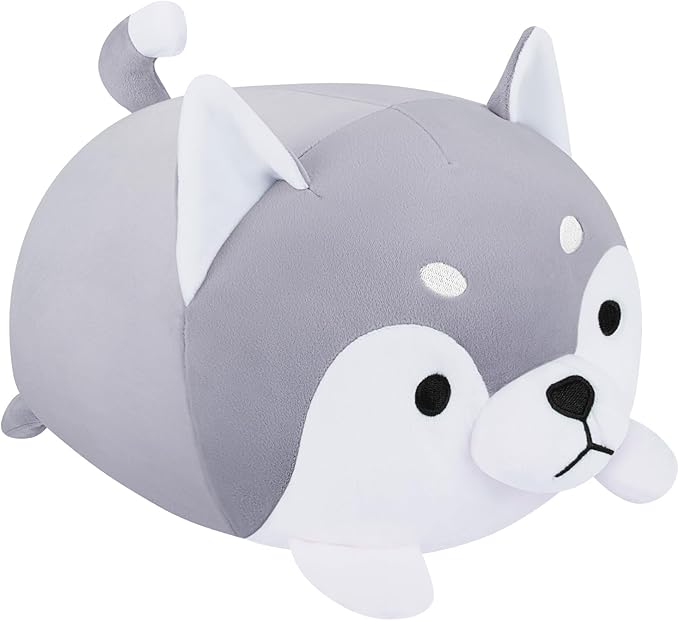 Achwishap Husky Plush,Husky Stuffed Animal-Kawaii Dog Plush Toys,13.7‘’ Cute Plushies Dog Animal Plushie Stuffed Huskie,Soft Animal Pillows for Kids Adults Boys,Plushie Birthday Gifts for Dogs Lover