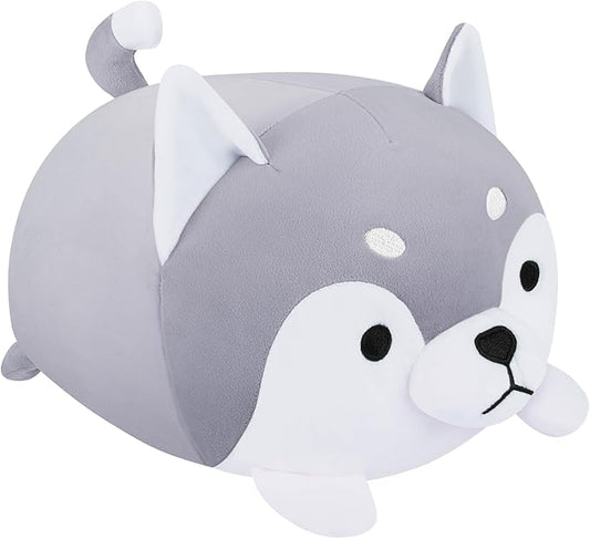Achwishap Husky Plush,Husky Stuffed Animal-Kawaii Dog Plush Toys,13.7‘’ Cute Plushies Dog Animal Plushie Stuffed Huskie,Soft Animal Pillows for Kids Adults Boys,Plushie Birthday Gifts for Dogs Lover