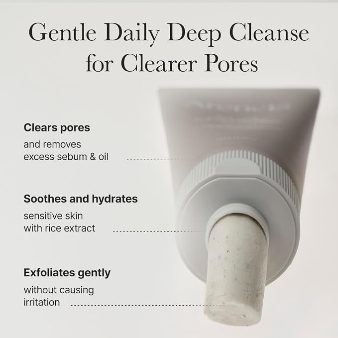 ARENCIA Rice + LHA Pore Control Rice Cake Cleanser with Salicylic Acid - Deep Cleansing, Gentel Exfoliation, All skin types, Korean Face Wash 150ml / 5.07 fl oz