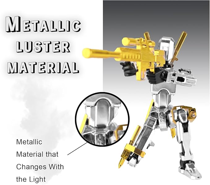 Assembly Completed T13 3D Printed Action Figures,Dummy 13 Robot 13 Movable N13 Action Figure, T 13 Gift for Collectors Desktop Decorations for Game Lovers Toy (White + Metal Weapon)