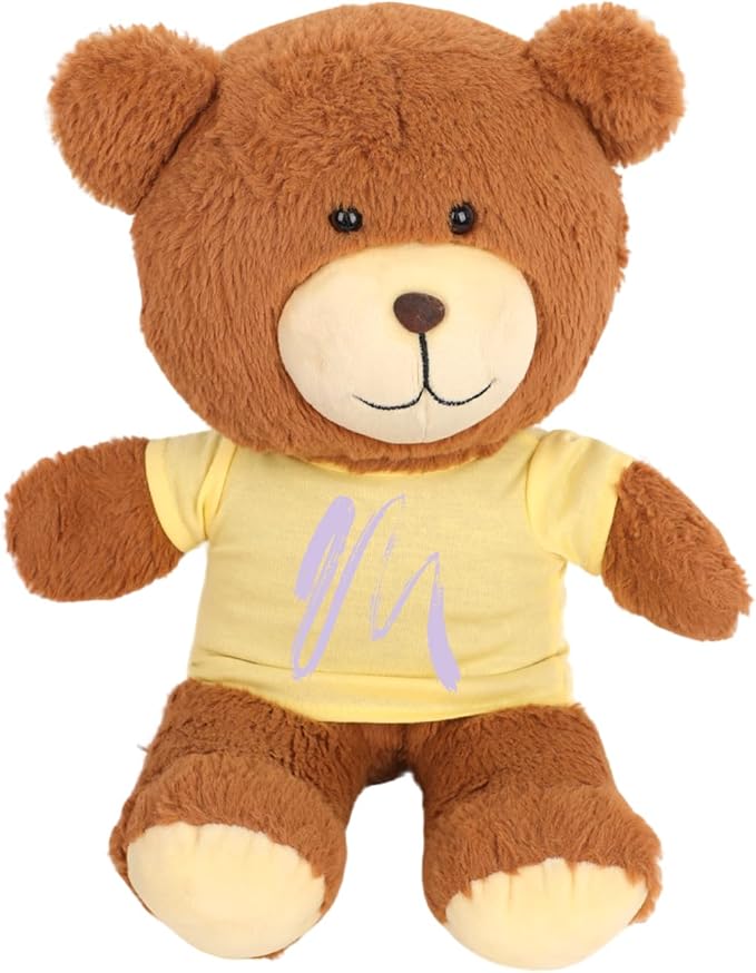8-Pack Yellow Blank T-Shirts for 17-18 Inch Bears | Thick DIY Stuffed Animal Canvas Clothes (Yellow)