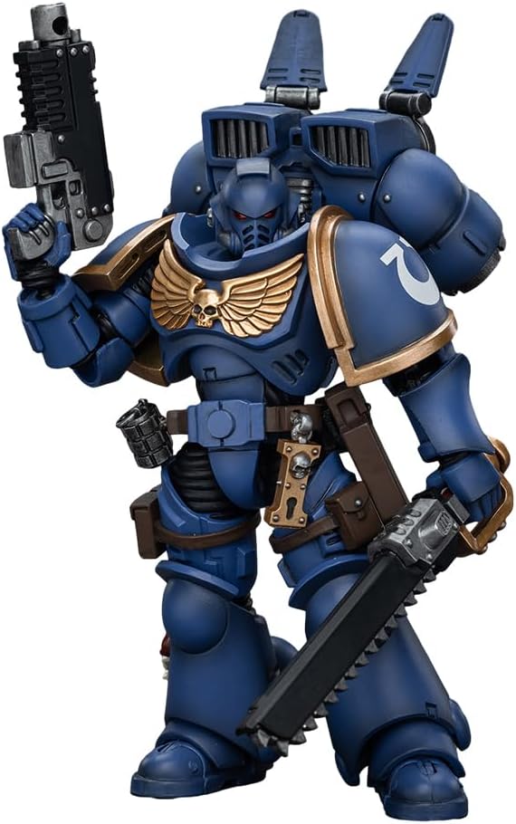 JOYTOY Warhammer 40,000 1/18 Action Figures Ultramarines Jump Pack Intercessors Intercessor 1 Collection Models Christmas Birthday Gifts