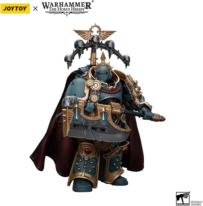 Joytoy Warhammer The Horus Heresy Sons of Horus 1:18 Action Figure Mecha Joy Toy Praetor with Power Axe Collection Model Anime 4.88 inch