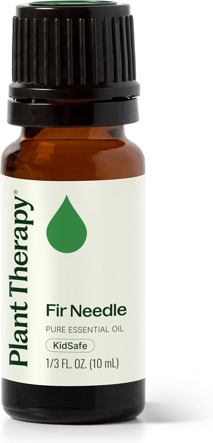Plant Therapy Fir Needle Essential Oil 10 mL (1/3 oz) 100% Pure, Undiluted, Fresh Scent, Respiratory Support, DIY Cleaners