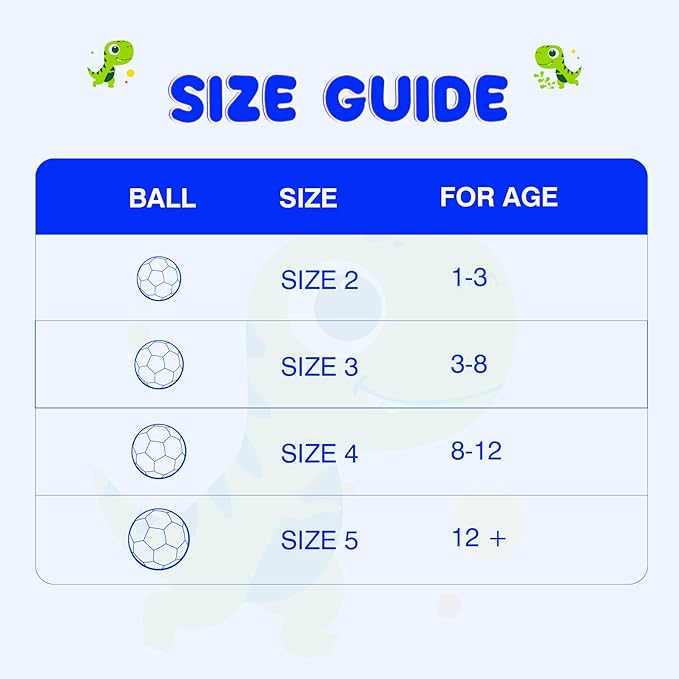 Kids Soccer Ball Size 2 Size 3 Size 4 with Pump Deflated - Operation Christmas Child Shoebox Gift - Glitter Purple Blue Unicorn Dinosaur Toys for Toddler Kids Boys Girls 1-3 3-8 8-12 Years Old