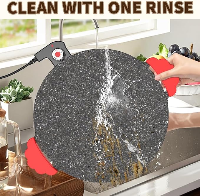 16" Indoor Grills Electric Smokeless, Includes 4 Barbecue Tools, 3 Cleaning Towels, Drip Tray, Suitable for Teppanyaki and Grilling
