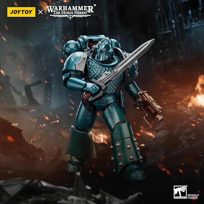 JOYTOY Warhammer The Horus Heresy Alpha Legion Headhunter Prime - 1:18 Scale 4.72in Action Figure Mecha Joy Toy Collection Model