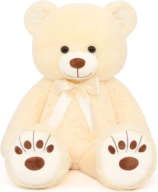 MorisMos Giant Teddy Bear Stuffed Animal, Big Teddy Bear Life Size, 36in Large Teddy Bear Cuddly Soft for Baby Shower, Boys, Girls
