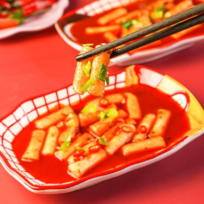 DONG WON Topokki with Spicy and Sweet Sauce, Korean Rice Cake Stick, Korean Street Food, 8.46 OZ (240 G) - 2 Pack
