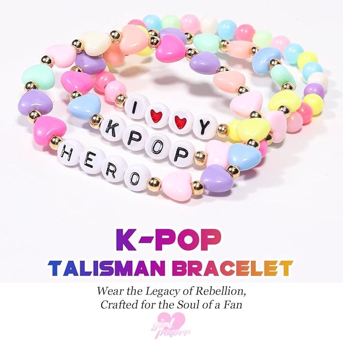 AICase for Kpop Bracelets Merch Gifts Toys Stuff Inspired Bracelets Friendship K_Pop Outfit Cosplay Costume Merchandise Jewelry Gifts for Fans Women Birthday Christmas Stocking