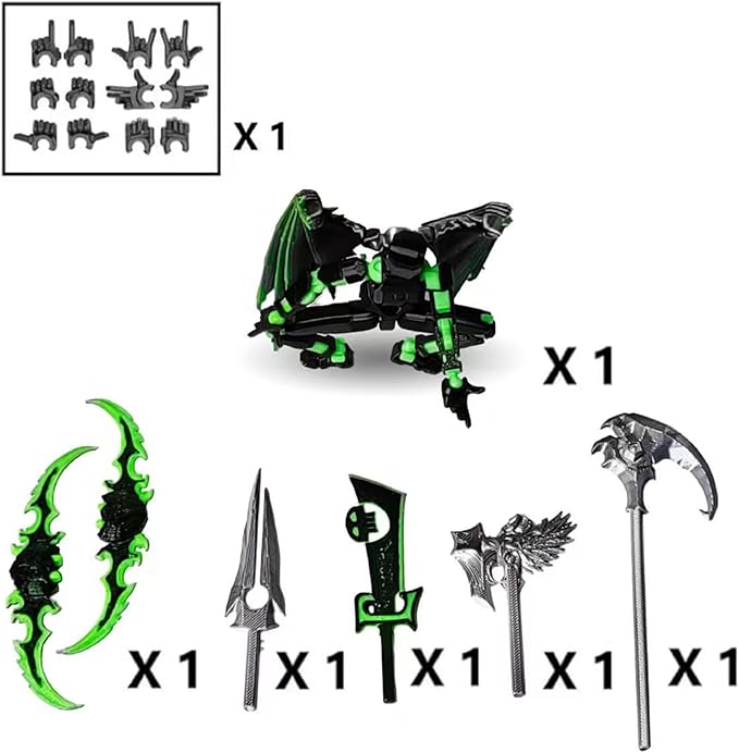 T13 Action Figure Set, 3D Printed Multi-Jointed Movable Robot Dummy Set Lucky 13 Action Figure Articulated, for Collectors Desktop Decorations (Darkness)