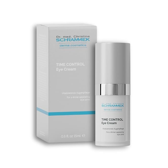 TIME CONTROL Eye Cream (0.5 fl oz) - for Demanding Skin - Reduces Circles Under Eyes - with Matrixyl® 3000 & Milk Thistle Oil - Eye Care - Skin Care - Dr Schrammek
