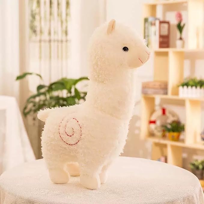 Llama Stuffed Animal Cute Alpaca Plush Toy 17.7 inch for Girls Boys (Alpaca 45cm baise)
