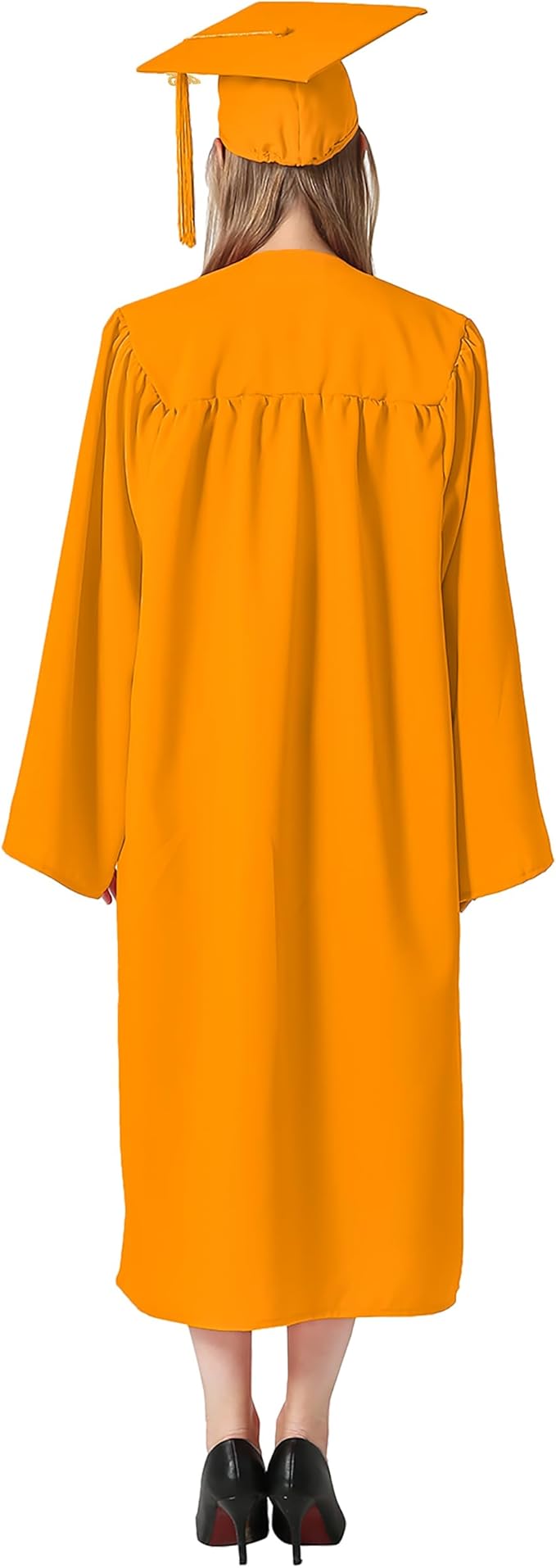 GraduationMall Matte Graduation Gown Cap Tassel Set 2025 for High School and Bachelor