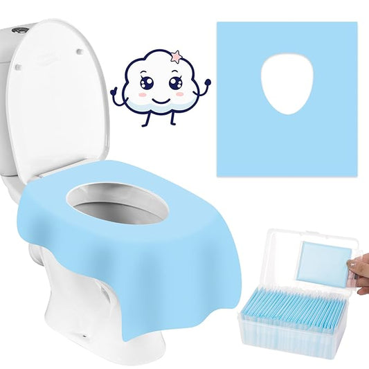 Disposable Toilet Seat Covers (30-Pack) – Waterproof, Individually Wrapped, Portable，Non-Slip Liners for Kids & Adults, Travel & Home Use