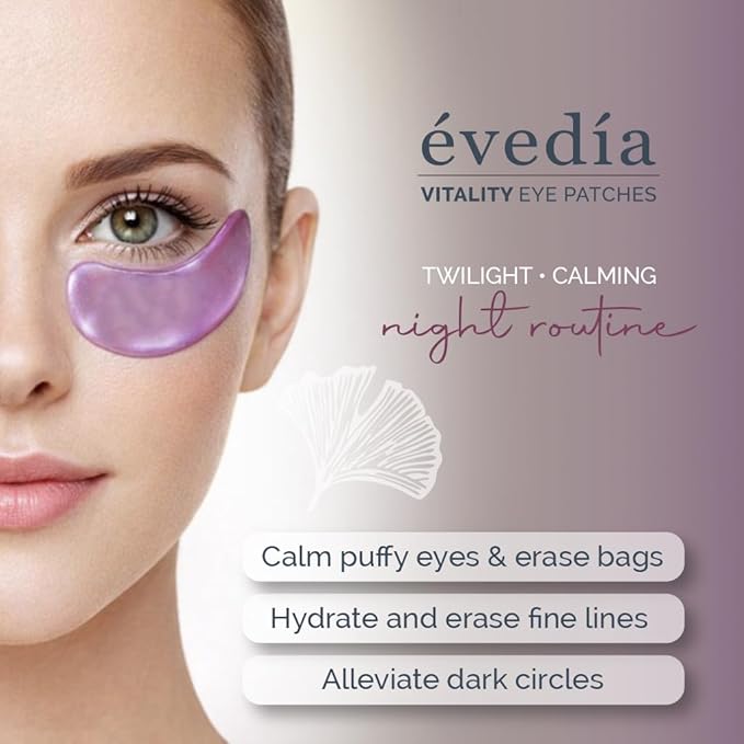 Vitality Eye Patches — Twilight — Recover + Replenish | Centella Asiatica + Panthenol B5 Hydrogel Eye Masks | 30 Pairs