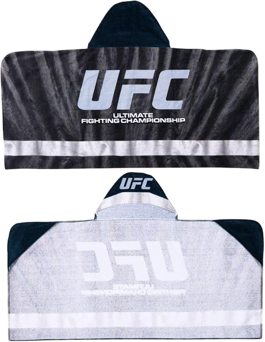 UFC Fight Night Super Soft Bath/Pool/Beach Soft Cotton Terry Hooded Towel Wrap, 24 in x 50 in, (100% Officially Licensed Product) by Franco