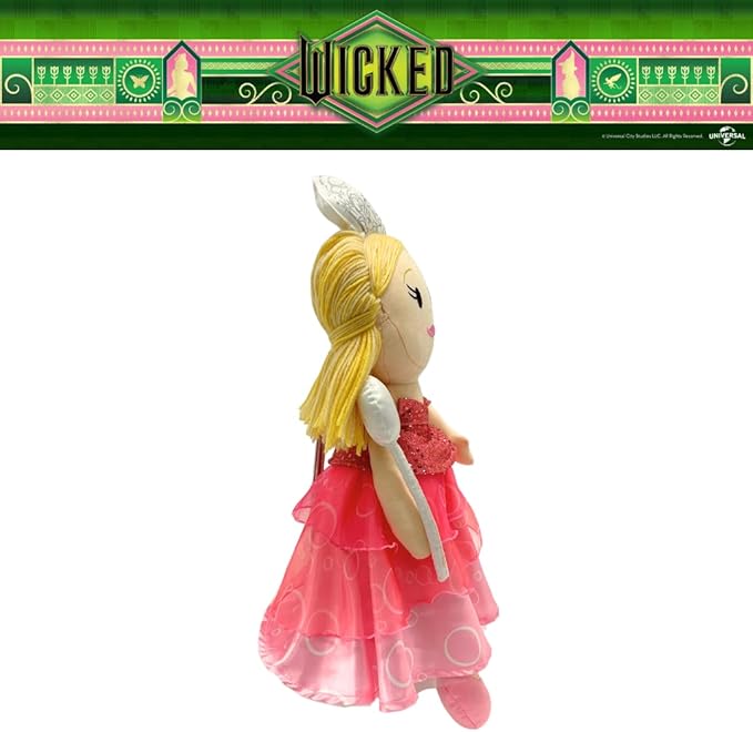 Wicked Movie Glinda The Good Witch Plush Cuddle Pillow, Super Soft & Cozy, (Officially Licensed Product) by Franco Collectibles