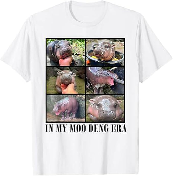 YOUNG GREEN Moo Deng Sweatshirt Moo Deng Bouncy Pig T-Shirt The Cute Baby Hippo Sweatshirt Gift For Moo Deng Lovers