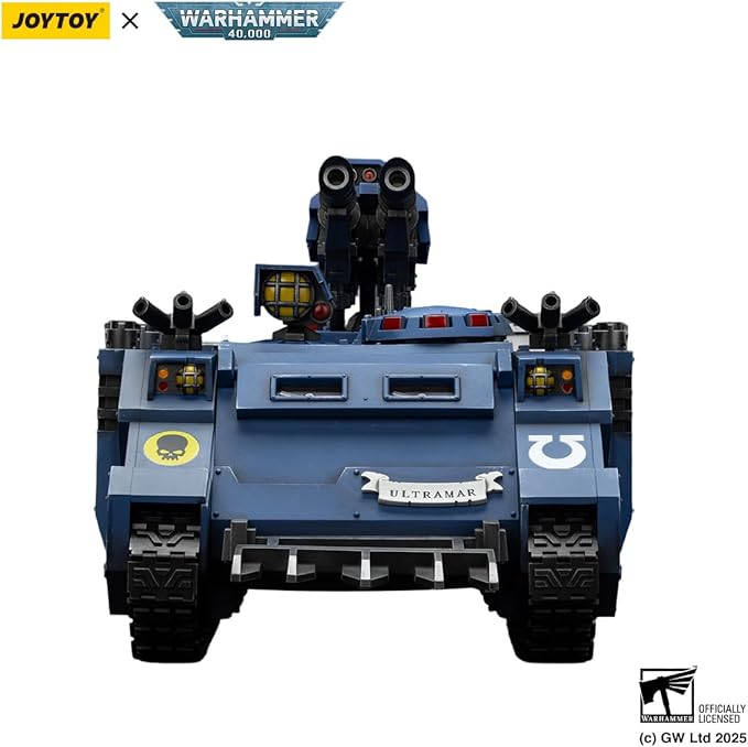 JOYTOY Warhammer 40k Ultramarines Razorback with Twin lascannon 1:18 Scale Action Figure Mecha Joy Toy Collection Model 10in