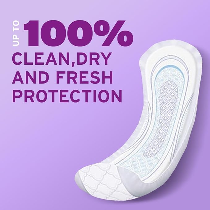 Poise Incontinence & Postpartum Pads for Bladder Leaks, 7 Drop Ultra Absorbency, Long Length, 39 Count, Packaging May Vary (Pack of 2)
