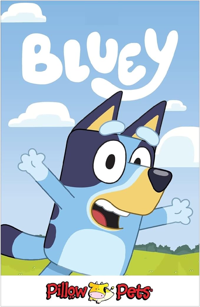 Pillow Pets Bluey, BBC Studios Stuffed Animal, Plush Toy