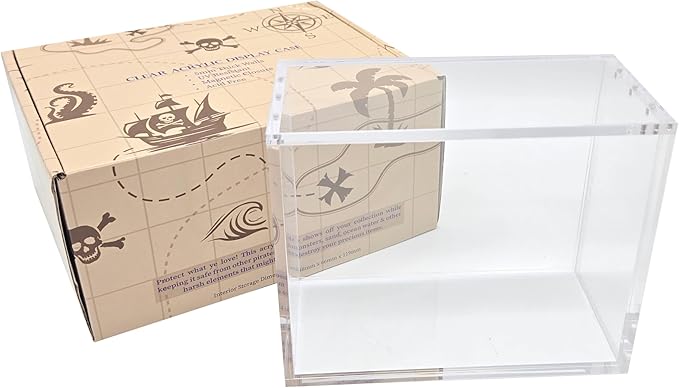 One Piece Booster Box Acrylic Case - Premium UV Protected Clear Display Case for TCG One Piece Card Game USA Version | 8mm Thick Walls Strong Magnetic Closure | Protective Collector Showcase